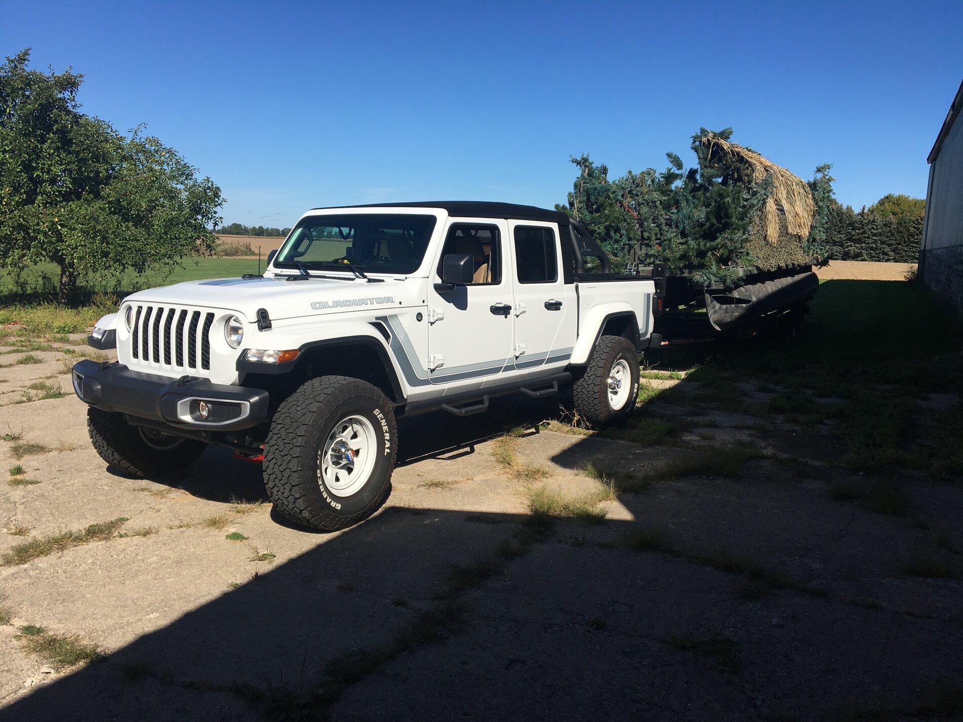 Jeep Gladiator 1 season ends, another season begins Duck blind
