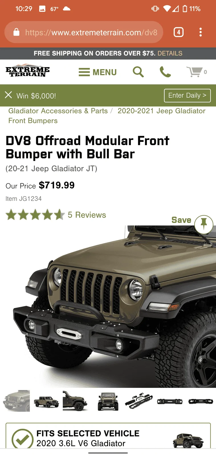 Jeep Gladiator Anyone running steel bumpers without a winch? Screenshot_20210920-222921