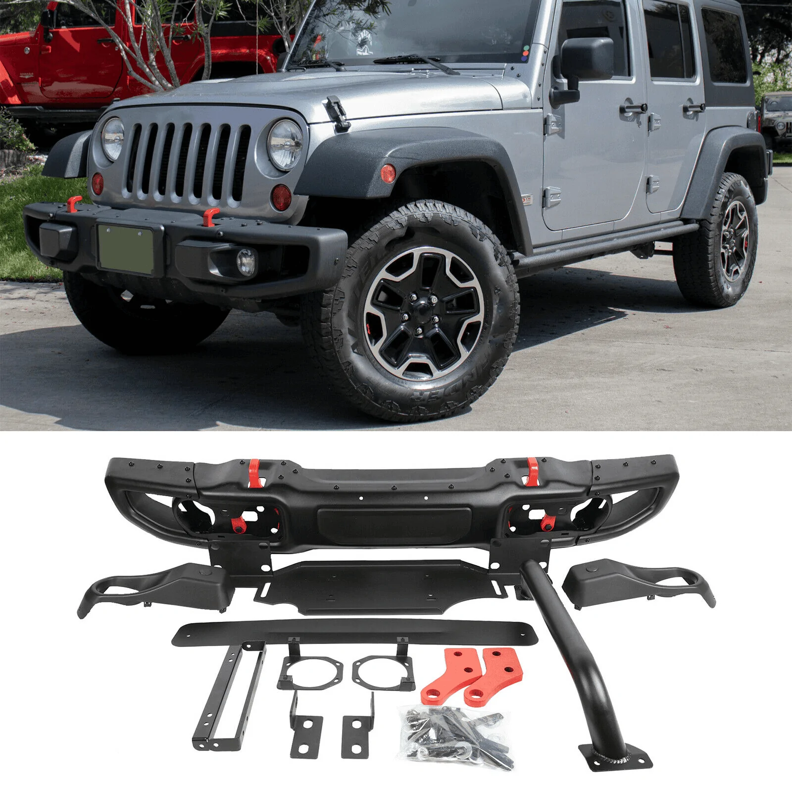 Jeep Gladiator Swapping the Mojave plastic bumper with the Mopar steel bumper 1632229793399