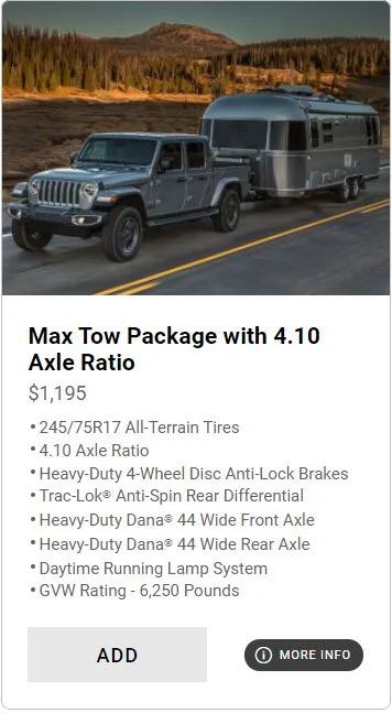 Jeep Gladiator Must have options from factory? Latest Max To