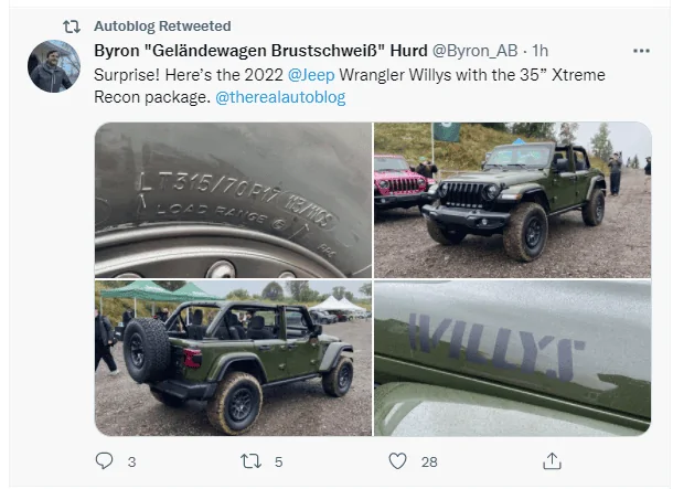 Jeep Gladiator 2022 Rumors? recon packag