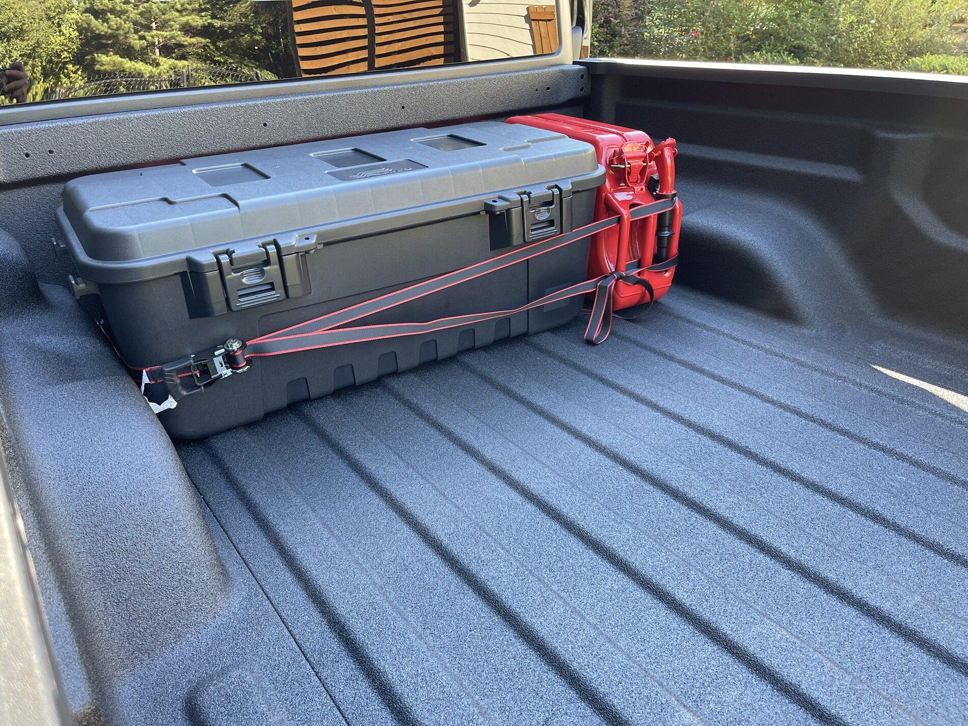 Jeep Gladiator Water-resistant bed storage on a budget! FFB39484-9994-4852-8F4F-025D17D8BDE1