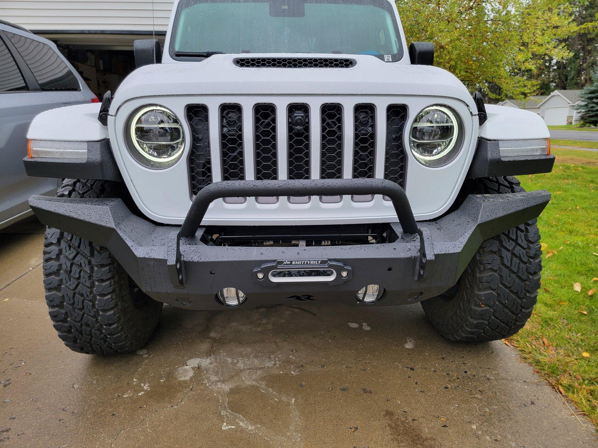 Jeep Gladiator Rugged Ridge HD full width front bumper feedback? 20210918_150138
