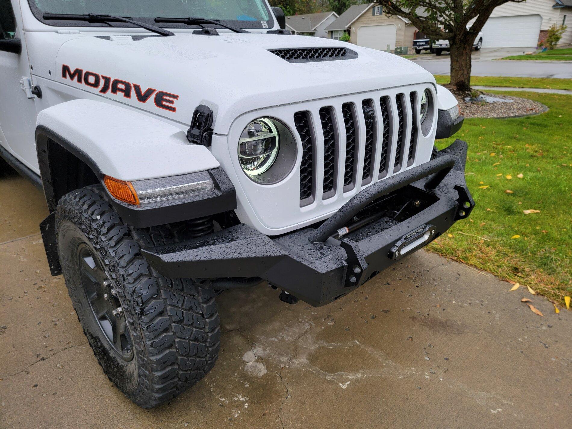 Jeep Gladiator Rugged Ridge HD full width front bumper feedback? 20210918_150132