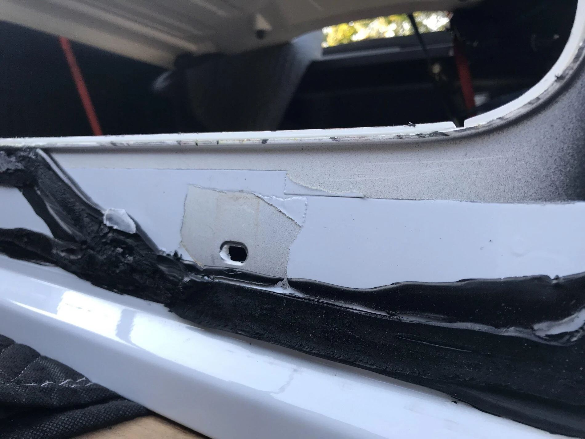 Jeep Gladiator Got New Rear Window and They Chipped My Top IMG_0292