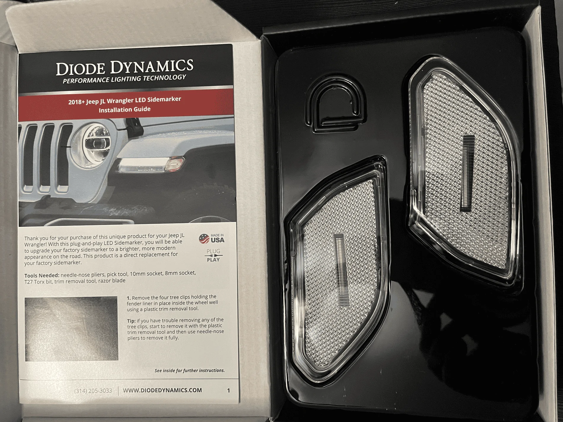 Jeep Gladiator Diode Dynamics LED Side Markers - Clear - NEW tempImager8z89f