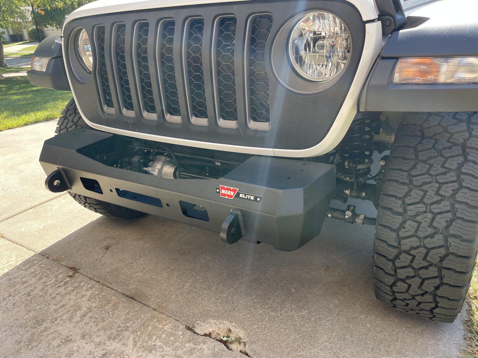 Jeep Gladiator Stock Rubicon Gladiator Steel Skid plate with Warn Elite Bumper? 7093C52D-D665-416F-8880-73378576257C