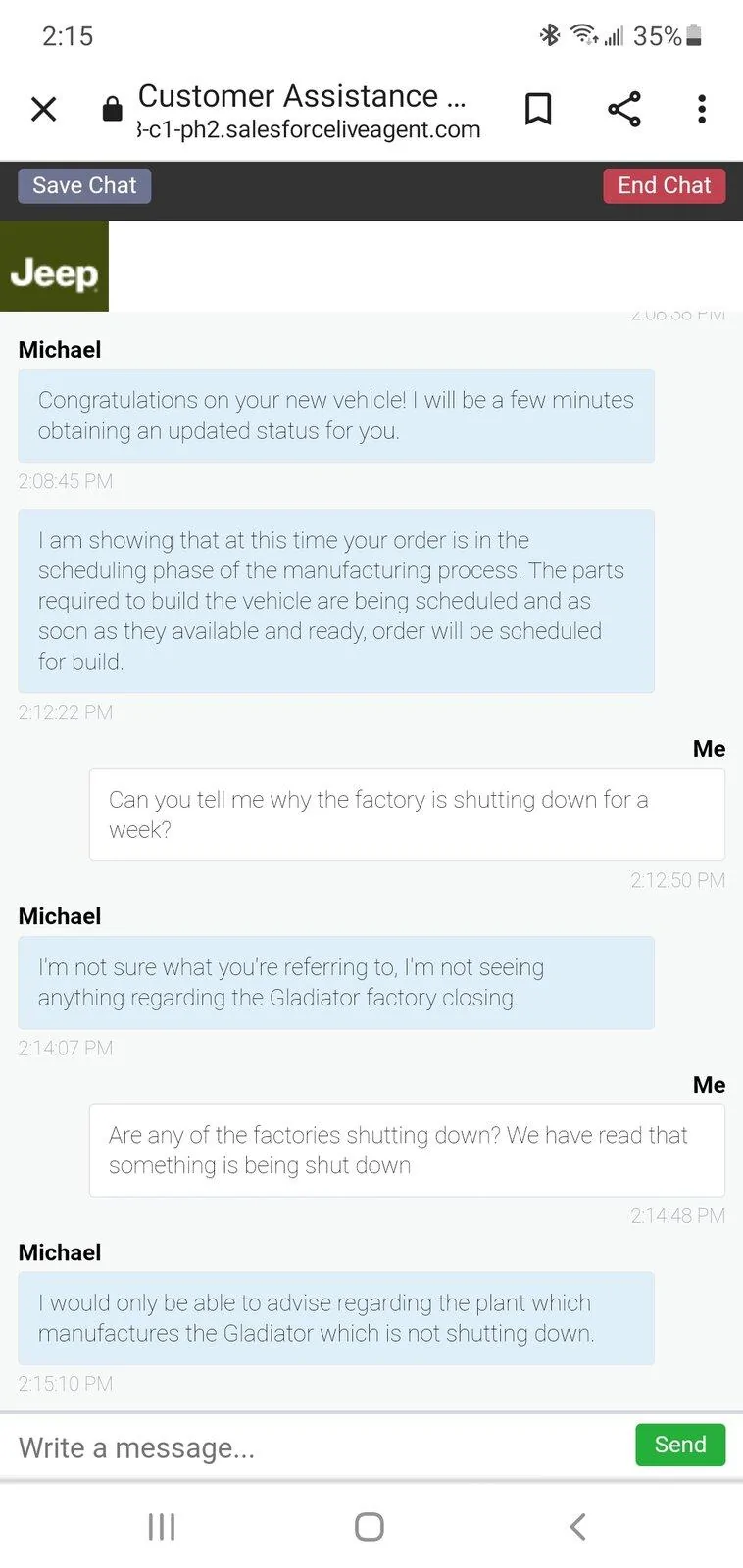 Jeep Gladiator Gladiator Window Sticker and Build Sheet Order Tracking Screenshot_20211001-141521_Chrom