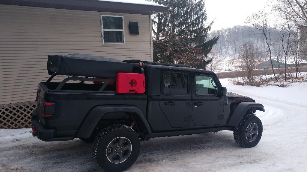 Jeep Gladiator Roof top tent mounting rtt002