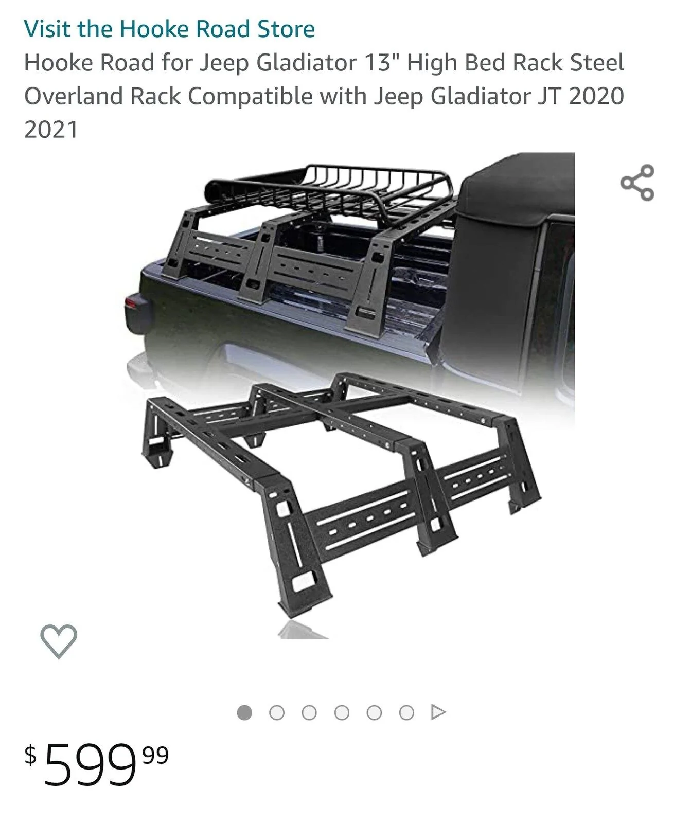 Jeep Gladiator Anyone installed Hooke Bed Rack? Feedback / reviews? Screenshot_20211003-003747_Amazon Shopping