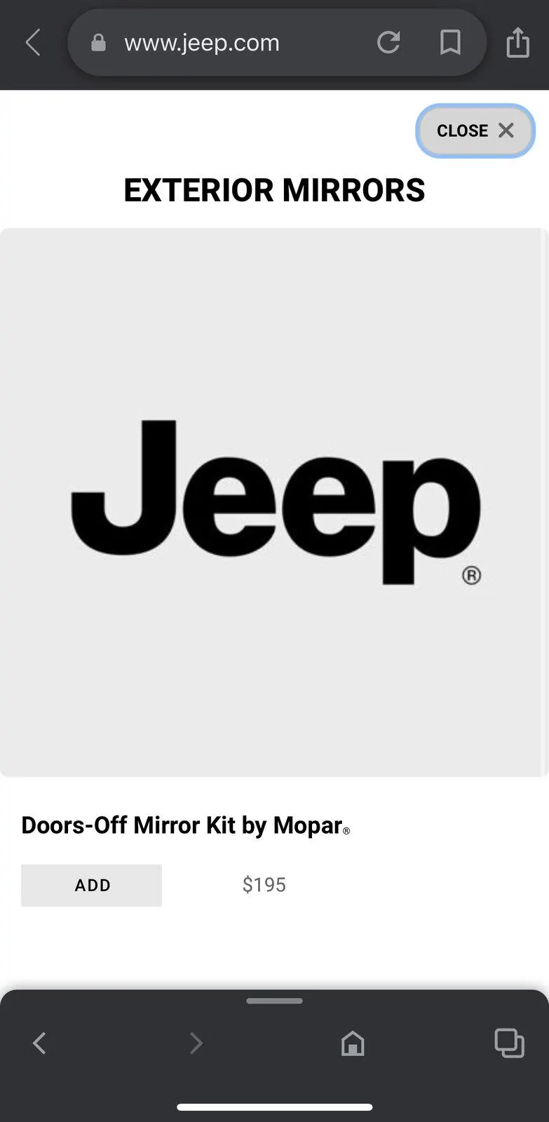 Jeep Gladiator Wrangler B&P adds doors-off mirrors - Gladiator next?? 7E0942E6-45C9-4200-82C8-4A7BF53027CF