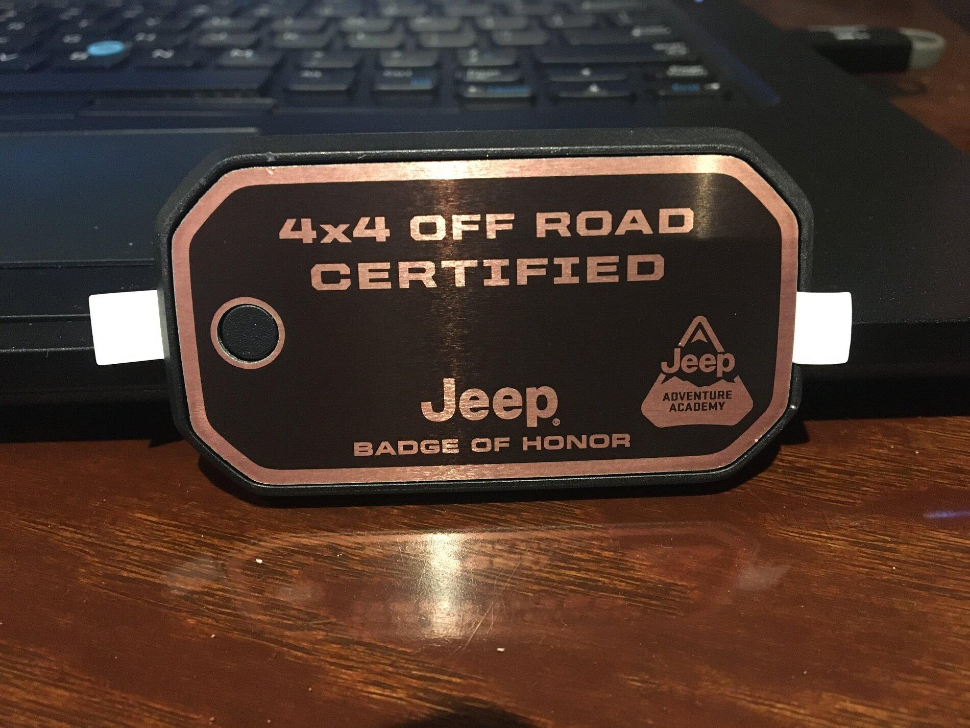 Jeep Gladiator Jeep Badge of Honor badge of honor