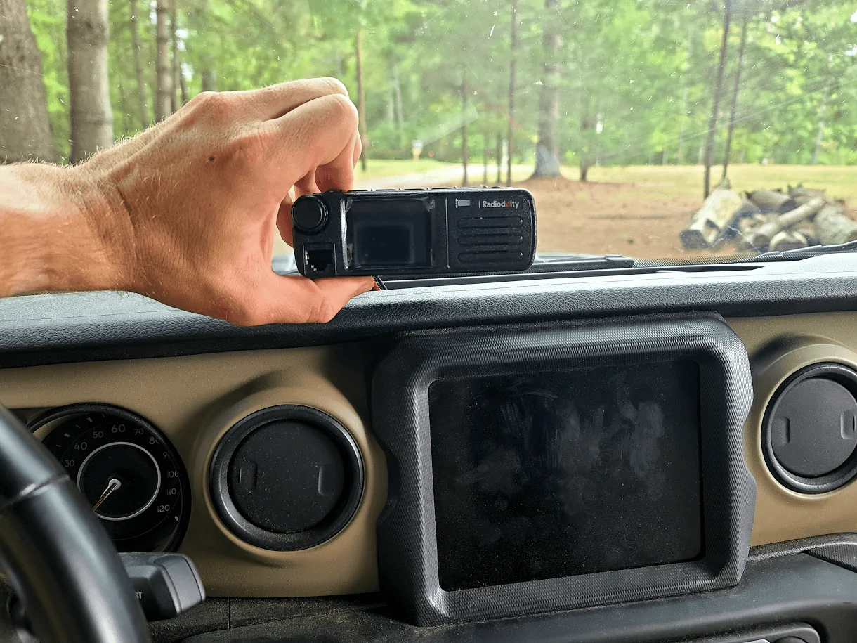 Jeep Gladiator Radioddity Ham Radio Install.  Looking for flexible mounting option, like the accessory bars 1633376718594