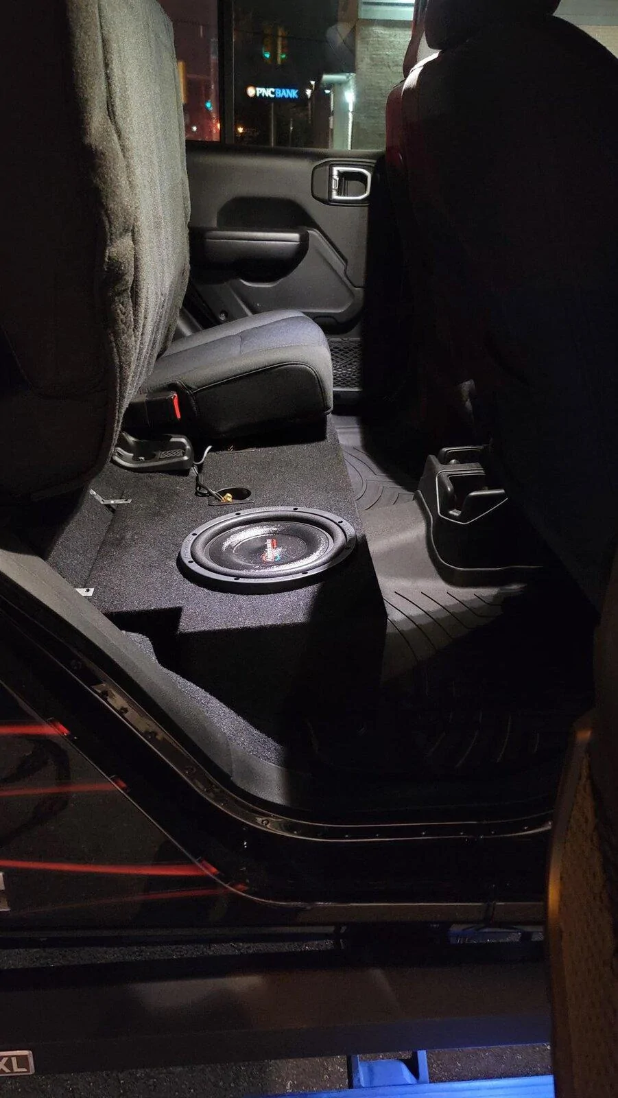 Jeep Gladiator Premium subwoofer upgrade. 20211006_191612
