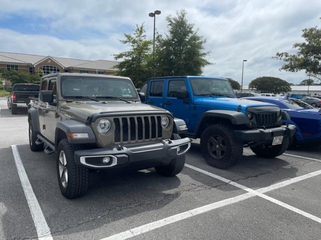 Jeep Gladiator Jeeps Parking Next To Jeeps CJ 2