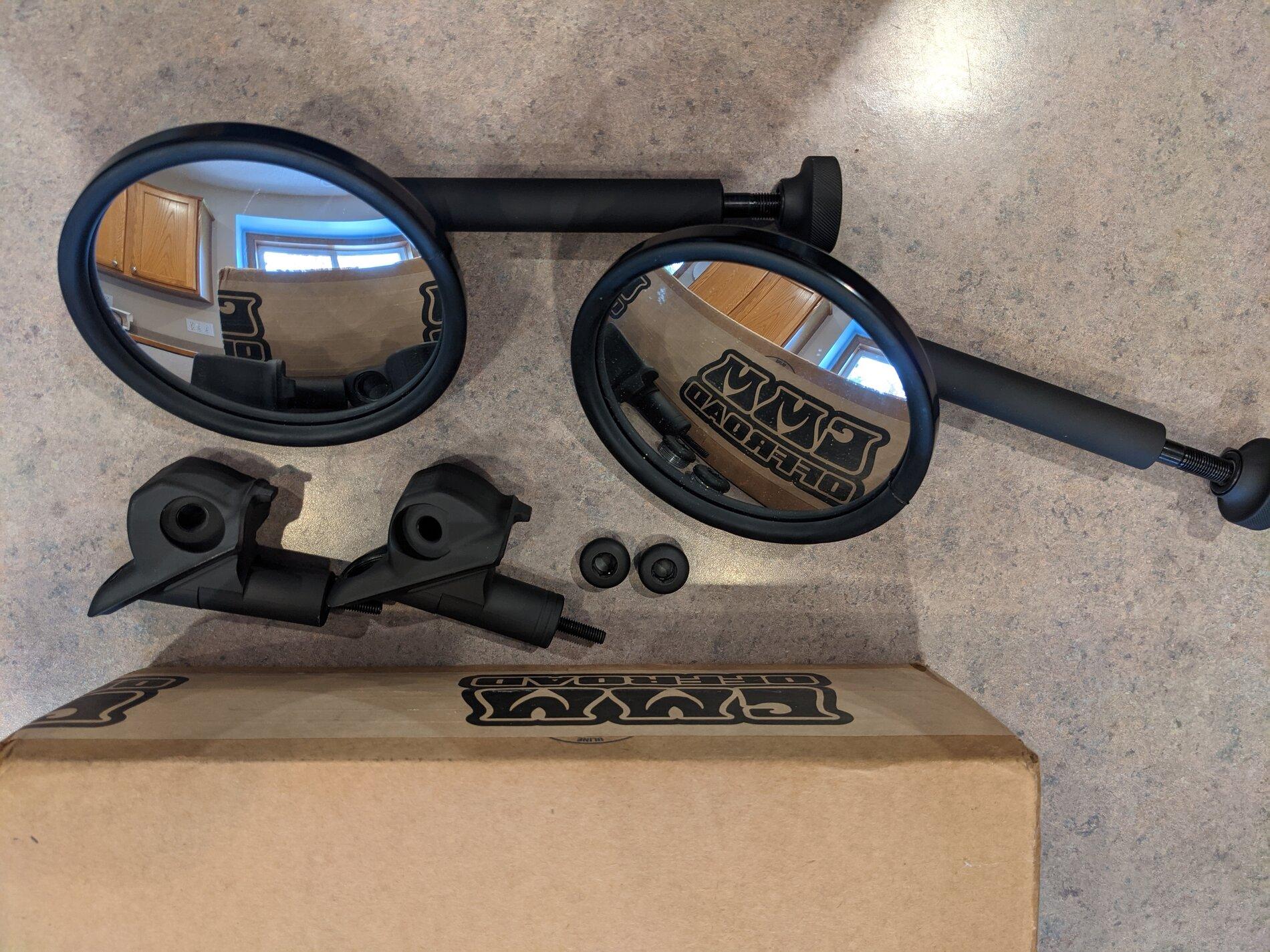 Jeep Gladiator CMM GLADIATOR JT A PILLAR SIDE MIRRORS WITH BASE MOUNT DRIVER AND PASSENGER PXL_20211010_152939254