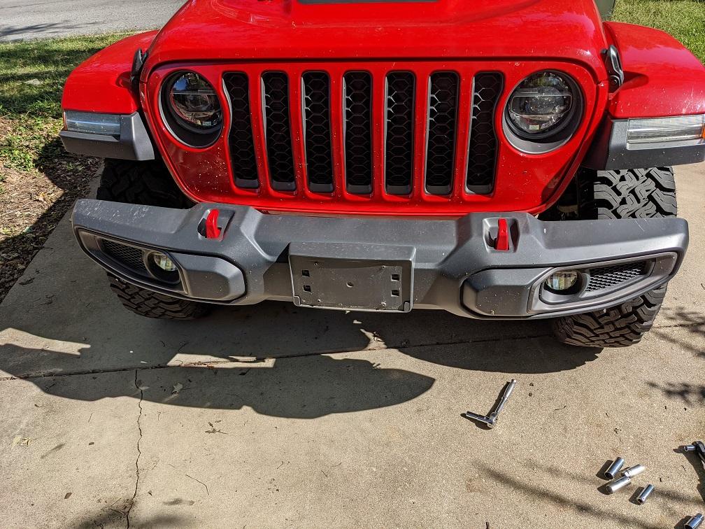 Jeep Gladiator Rubicon - Plastic bumper to Steel Bumper Conversion PXL_20211010_184128729