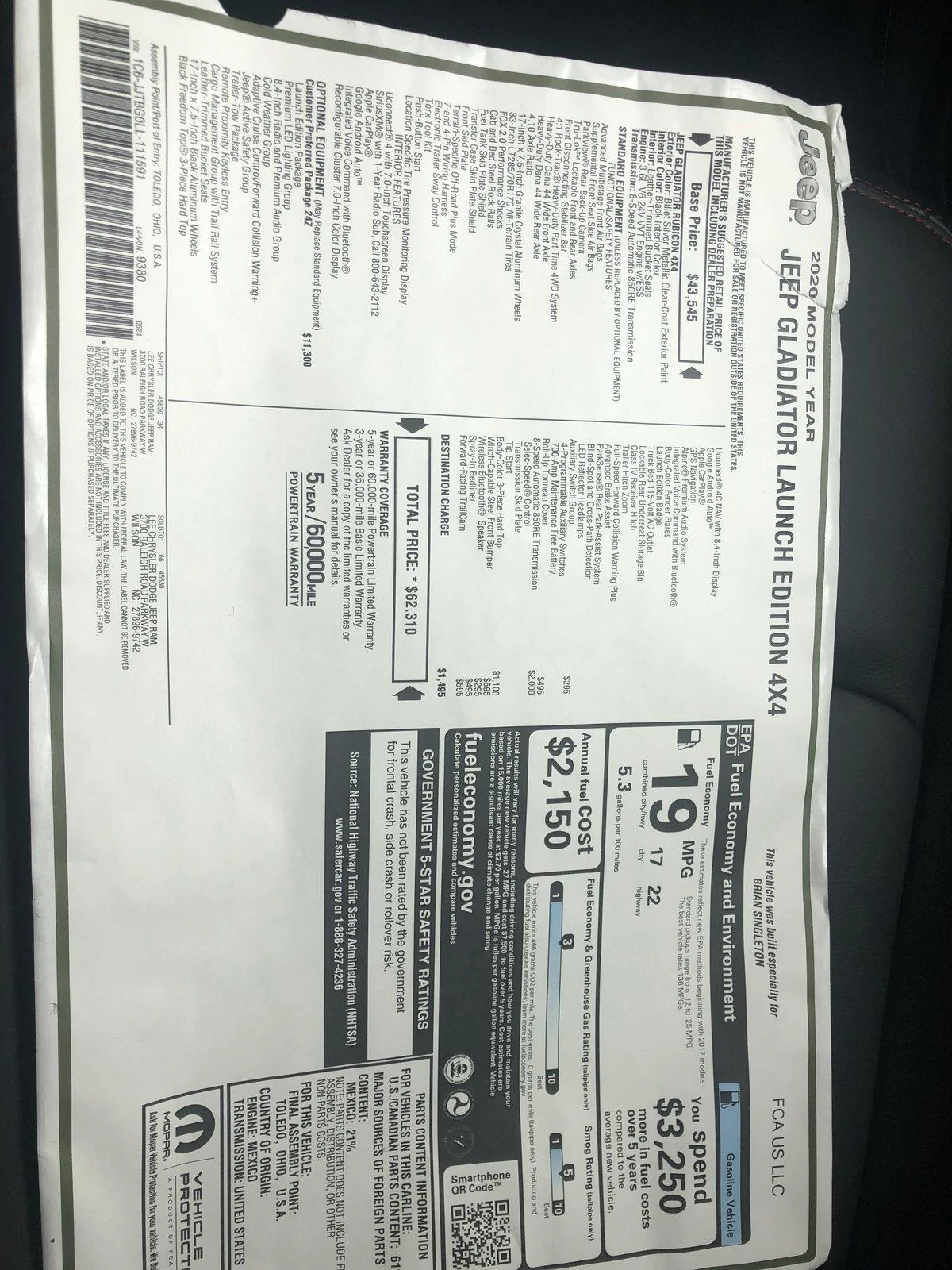 Jeep Gladiator Post your 2020 JT Gladiator build status 852D177A-D9B2-4E4F-BC2A-3E7A96F071AF