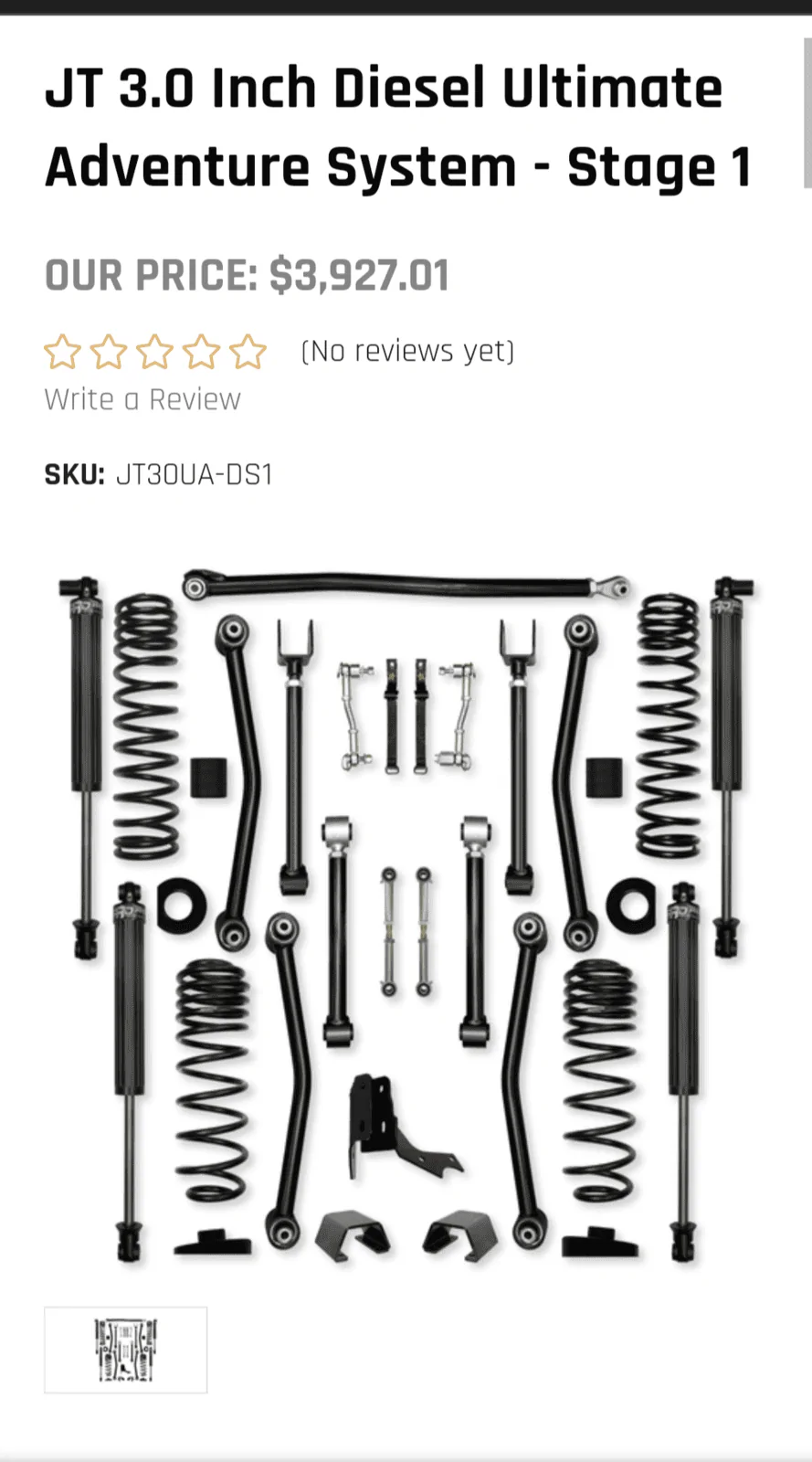 Jeep Gladiator Rock Krawler 3" X Factor JT System Screenshot_20211011-142123-684