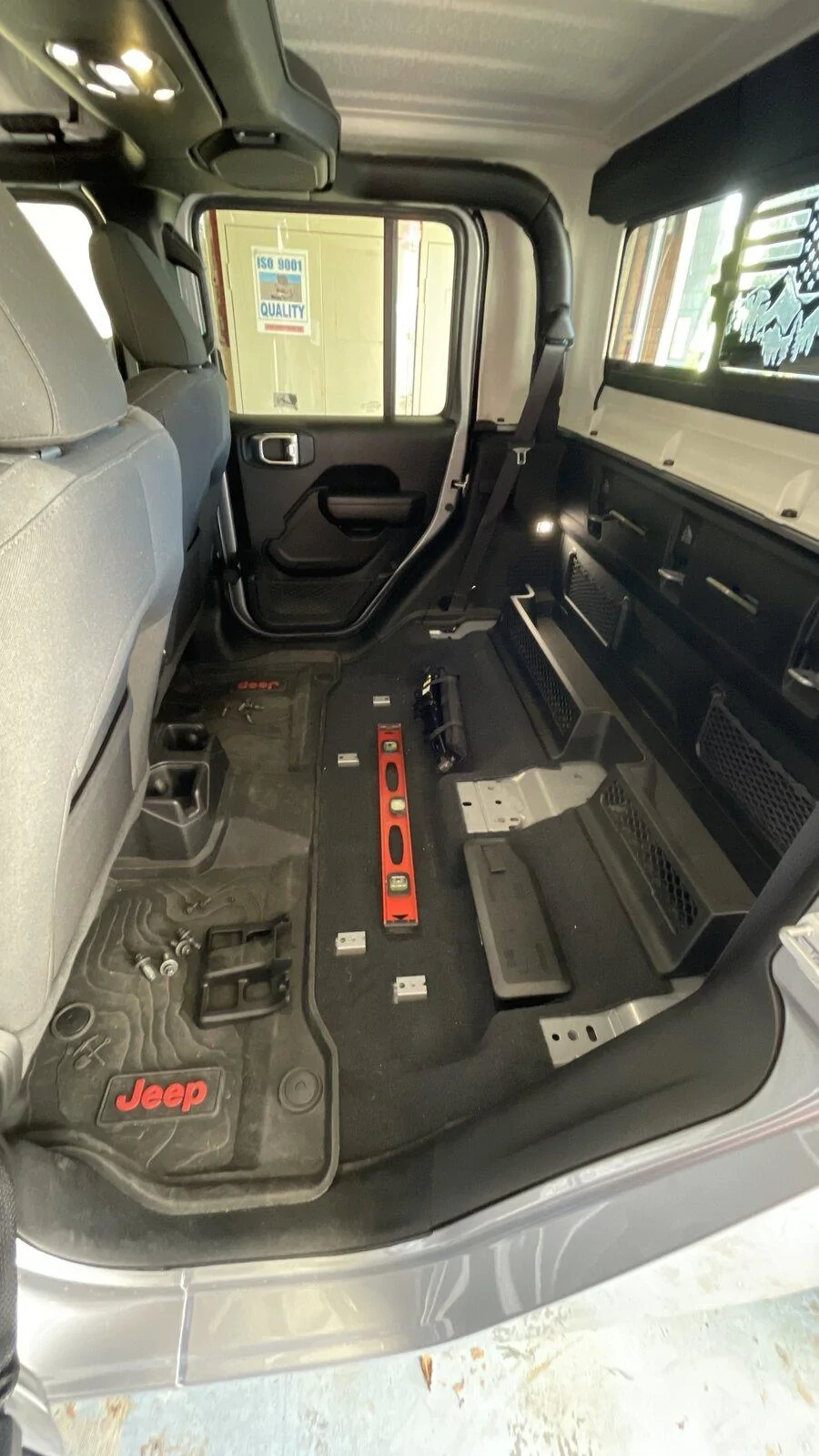 Jeep Gladiator Rear Seat Delete and Platform Storage **Concept** tempImagePSfr3x