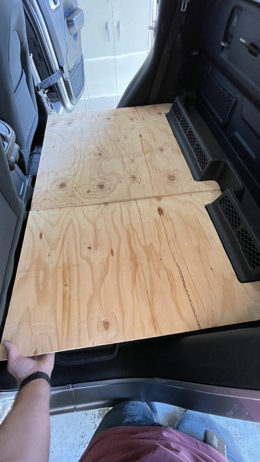 Jeep Gladiator Rear Seat Delete and Platform Storage **Concept** tempImageoyMqa8