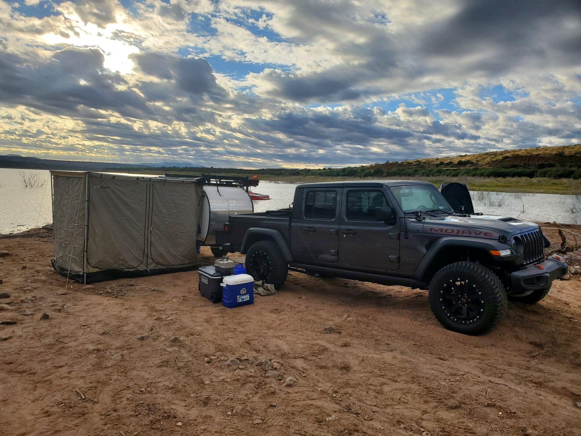 Jeep Gladiator Camping with your Gladiator CampPic