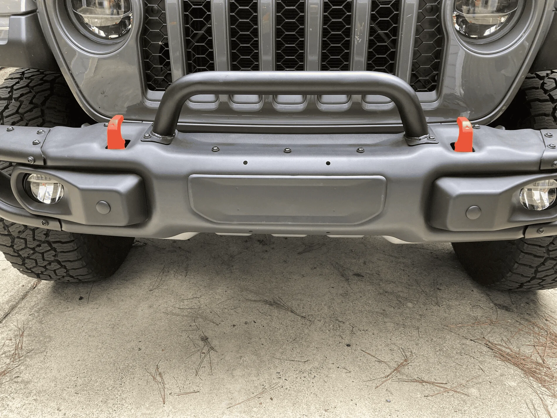 Jeep Gladiator Swapping the Mojave plastic bumper with the Mopar steel bumper 1634056654286