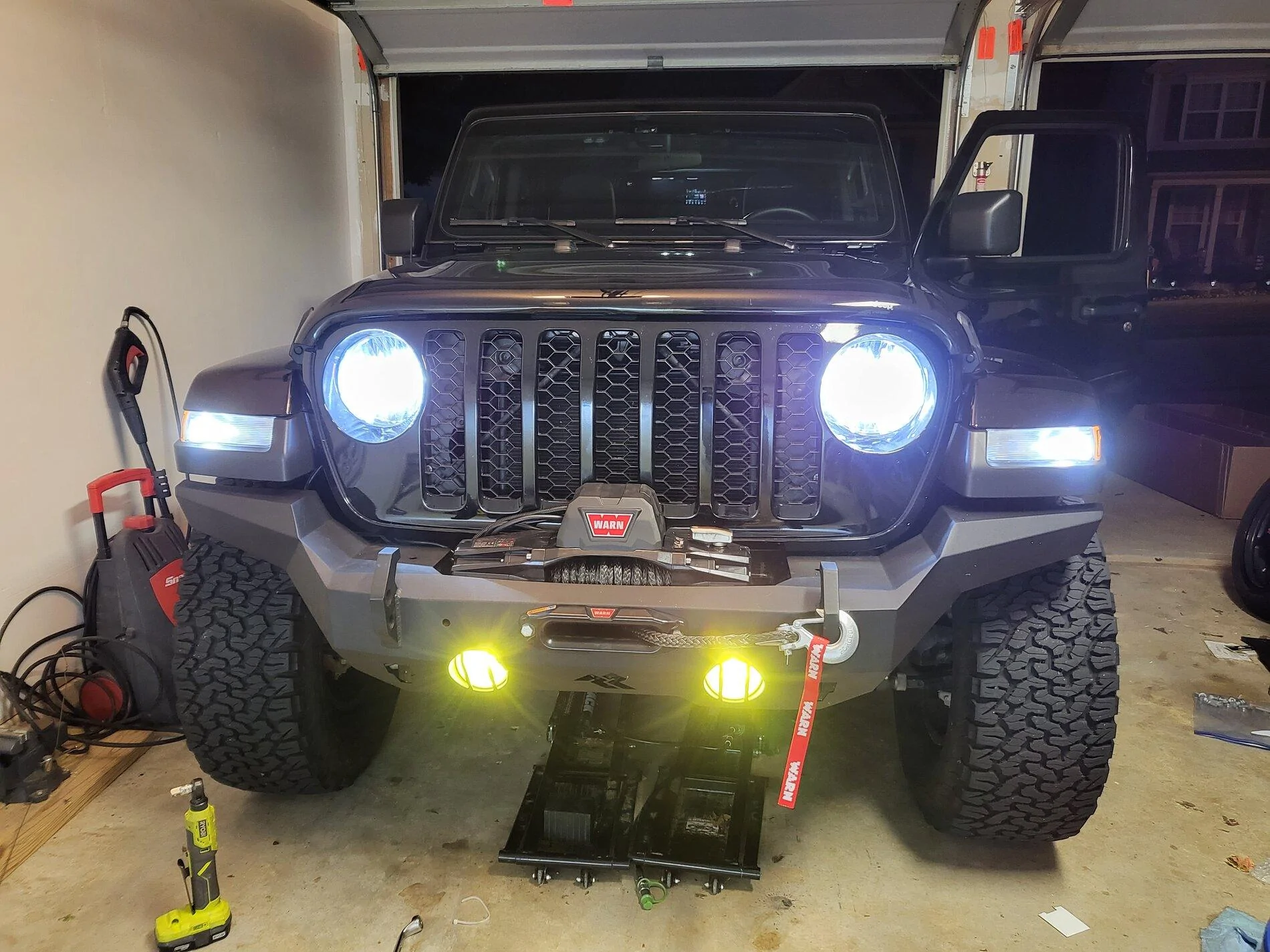 Jeep Gladiator Rugged Ridge HD full width front bumper feedback? 20211008_193935