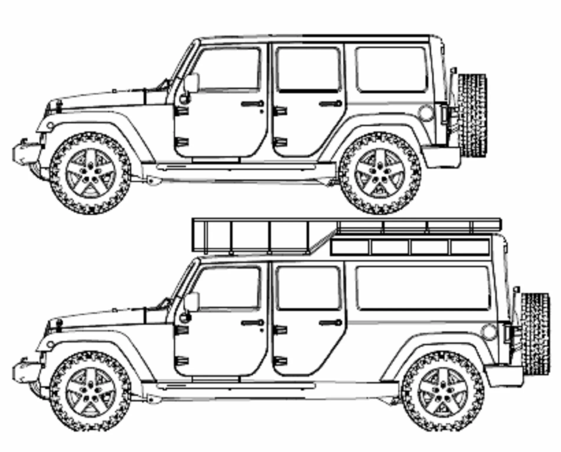 Jeep Gladiator Jeep Concepts Teased Ahead of SEMA 2021 LWB Wrangler Unlimited JK