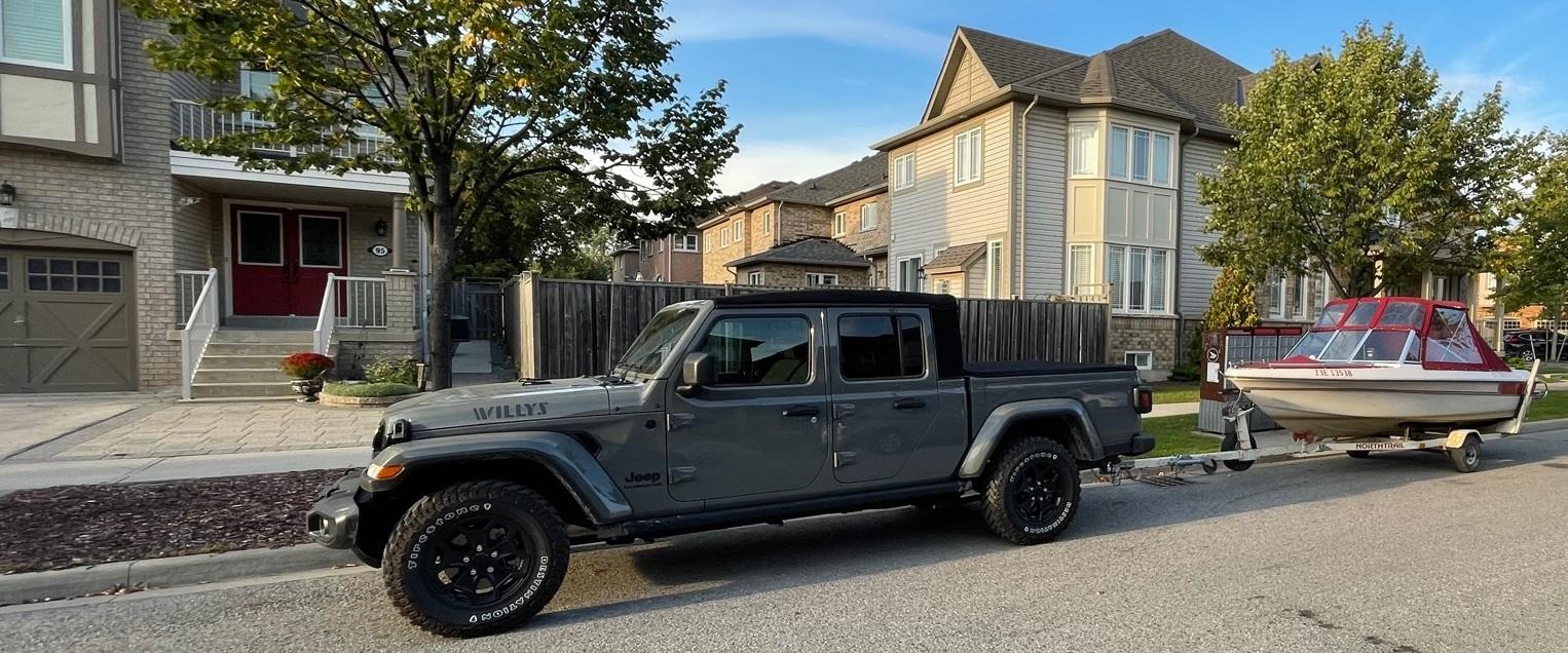 Jeep Gladiator So, what is everybody towing? little boat
