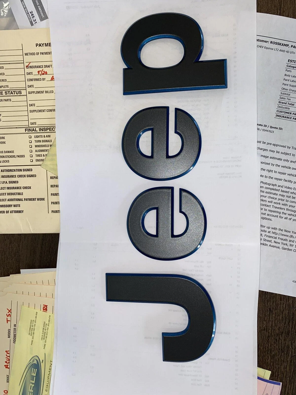 Jeep Gladiator Painted tailgate letters to match 4xe fender emblems 482FBAB6-B56F-4A64-BE5A-EA57E5676B49