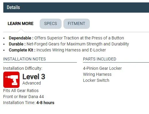 Jeep Gladiator Eaton E-Locker, Another option finally here for non JTR E-Lockers. Eaton 2