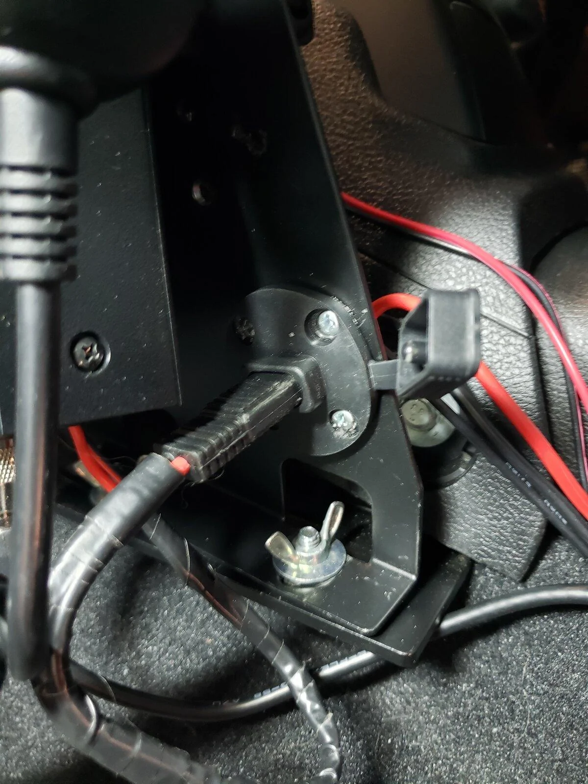 Jeep Gladiator My super red nekky no drill no tap cb gmrs install 20211015_234514