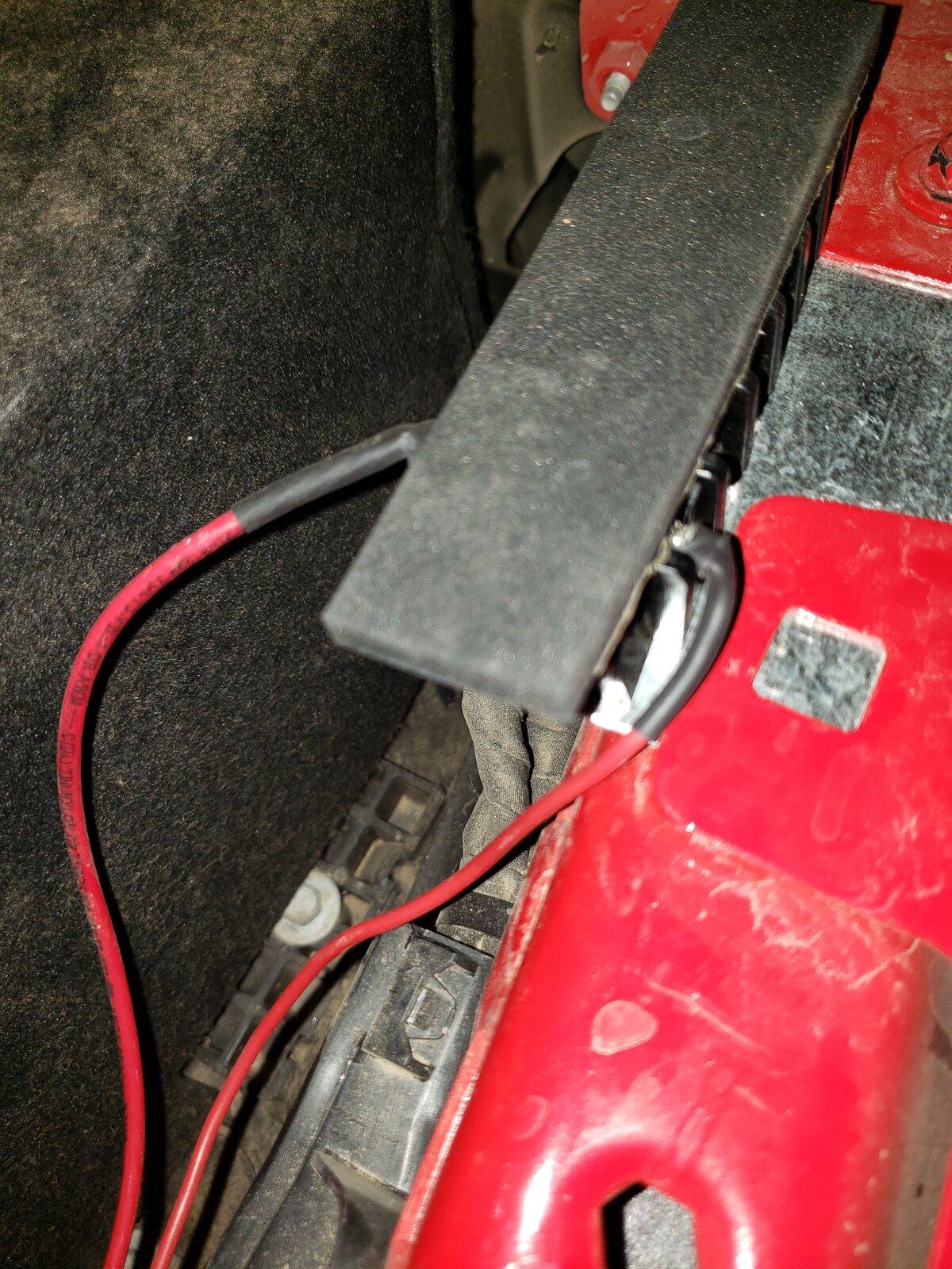 Jeep Gladiator My super red nekky no drill no tap cb gmrs install 20211015_234052