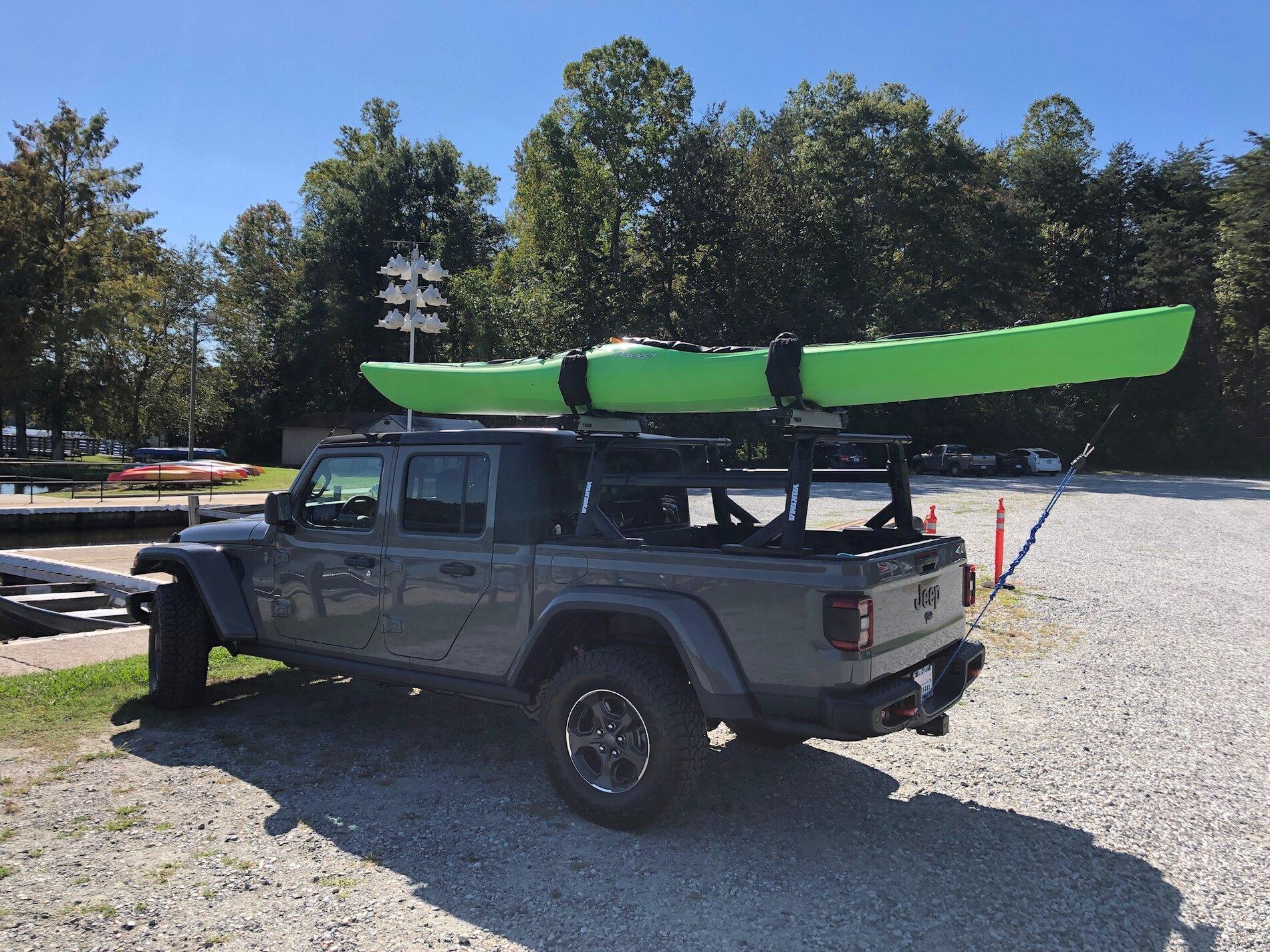 Jeep Gladiator How do you guys carry your kayaks? 0BD00EC8-22E0-480A-902E-F6EF340F5C30