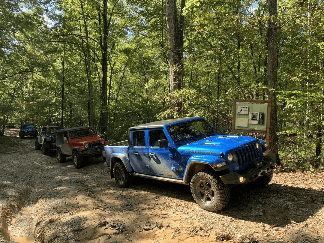 Jeep Gladiator Stock JTRD on the Daniel Boon Backcountry Byway 1634645766082