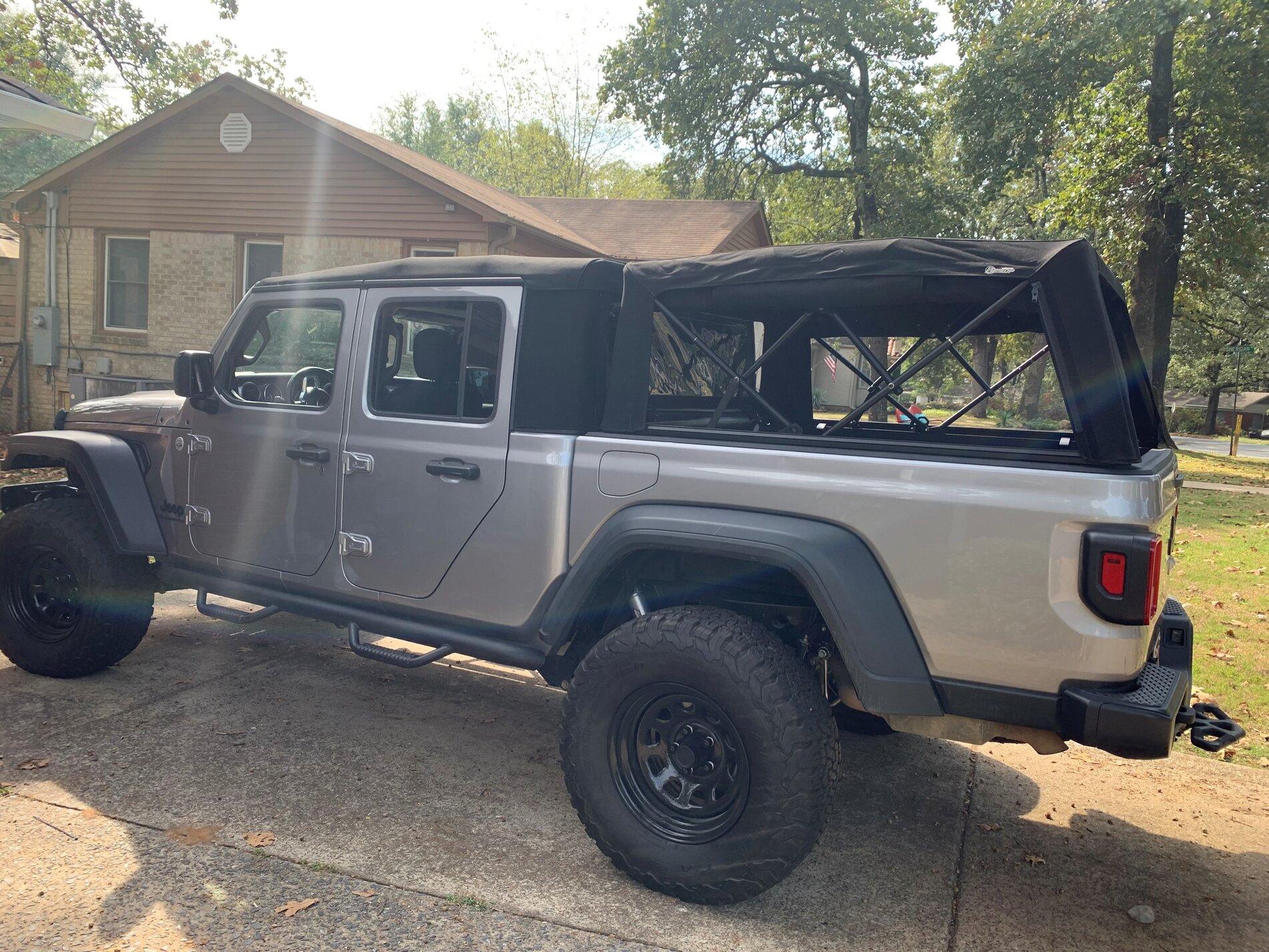 Jeep Gladiator Topper Advice open