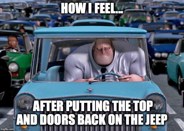 Jeep Gladiator When do you have your doors on/off? 247396904_10221222540292557_6933784535914775894_n
