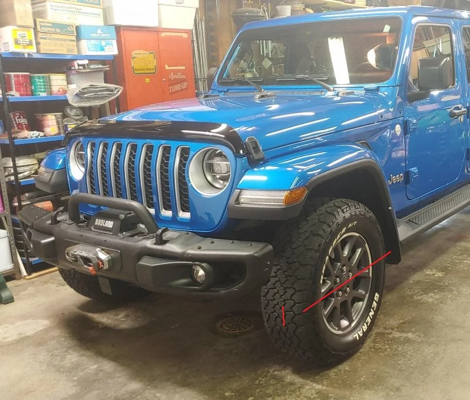 Jeep Gladiator Need Help! Track Bar Bushing Going Bad? toe-measure-spots