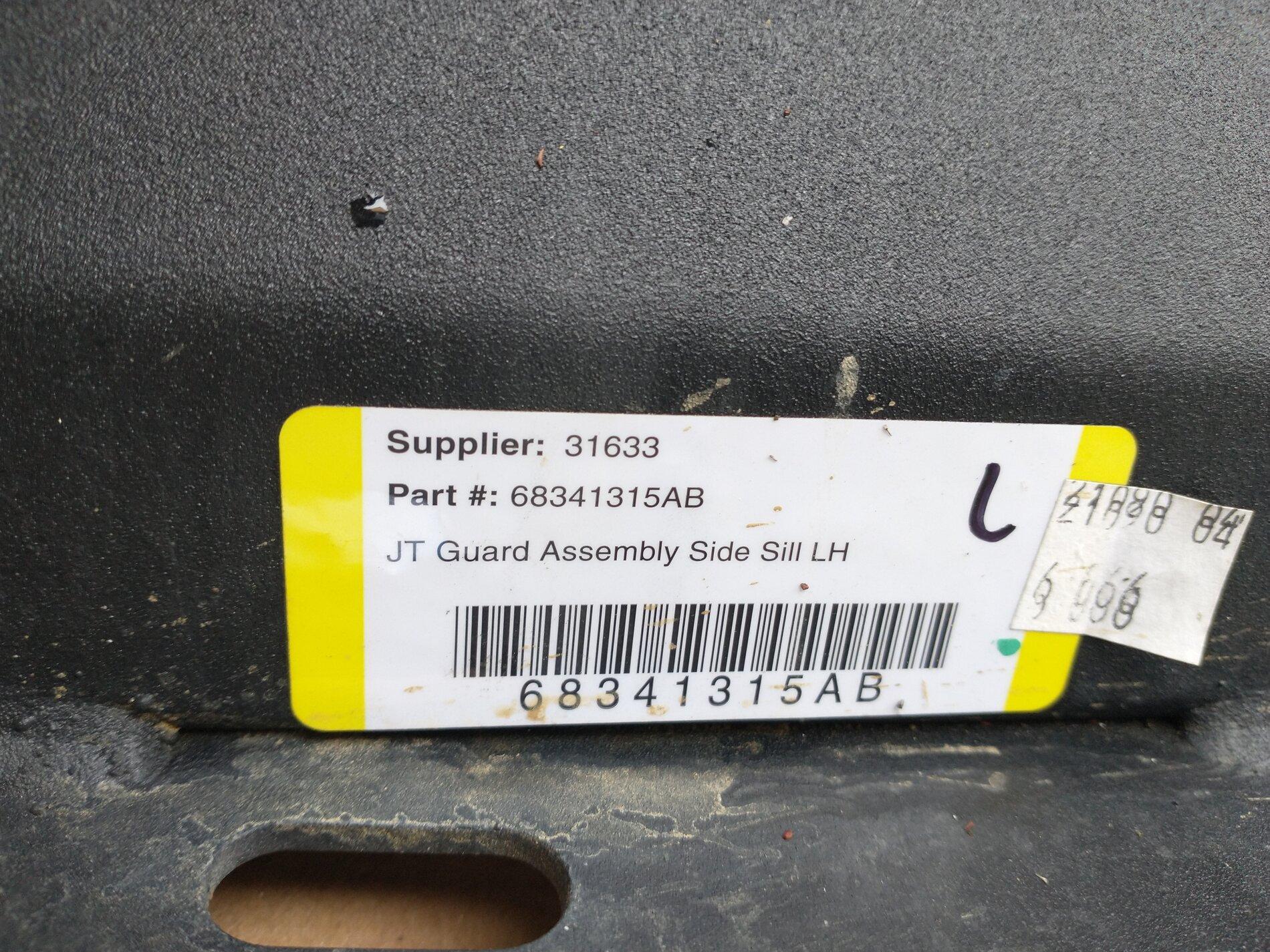 Jeep Gladiator JT Rubicon factory sliders IMG_20210910_114901723