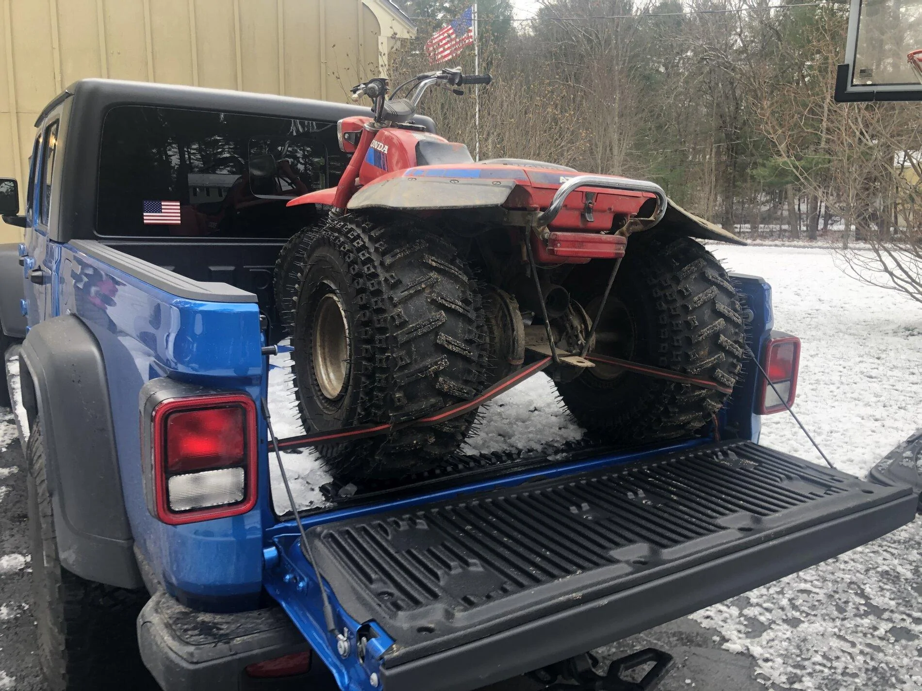 Jeep Gladiator Let's see pictures of dirt bikes or trials motorcycles loaded in the bed. 6FC05C60-6541-4E71-B2B0-8BBD9621B361