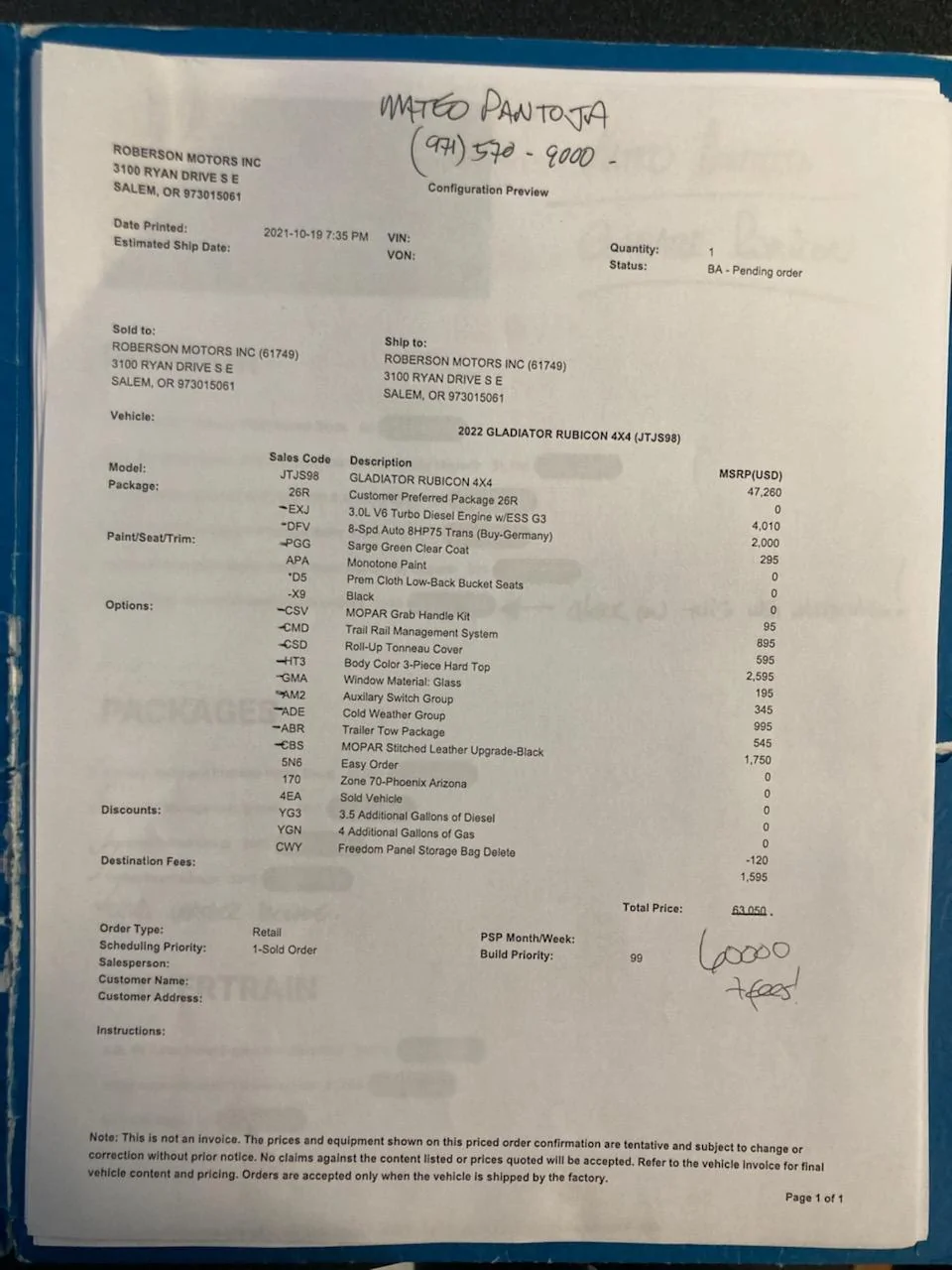 Jeep Gladiator Just ordered a 2022 gladiator diesel. Did I do OK? IMG_1052