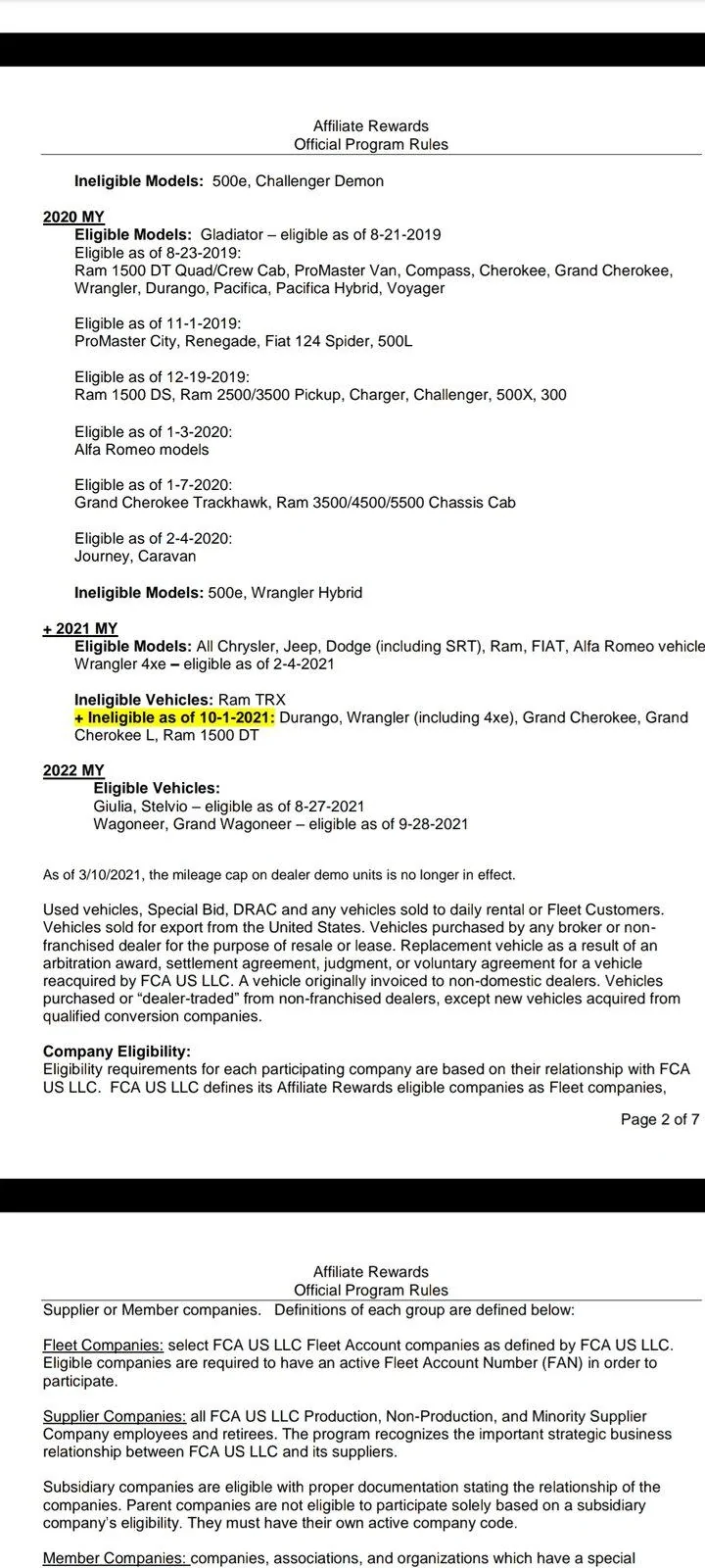 Jeep Gladiator FCA Affiliate is back... Screenshot_20211025-193503_Driv