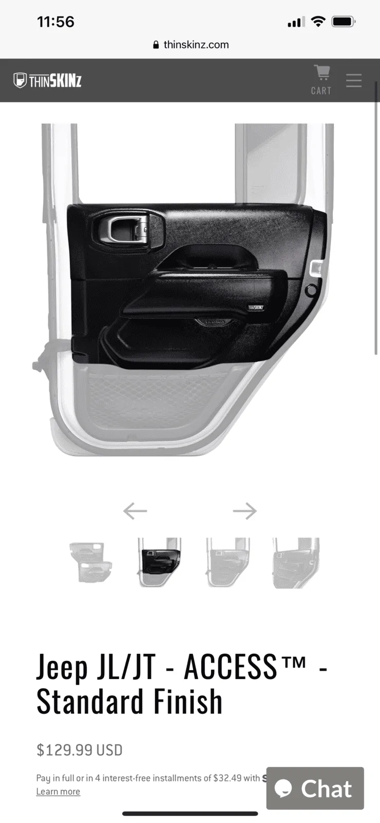 Jeep Gladiator ThinSkinz Rear Door Protectors 62D47BDA-7E93-43AA-8397-058E0E679401