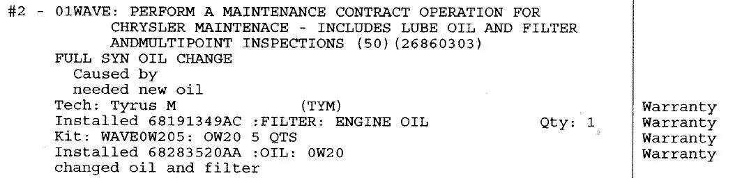 Jeep Gladiator Jeep wave oil change? Warranty