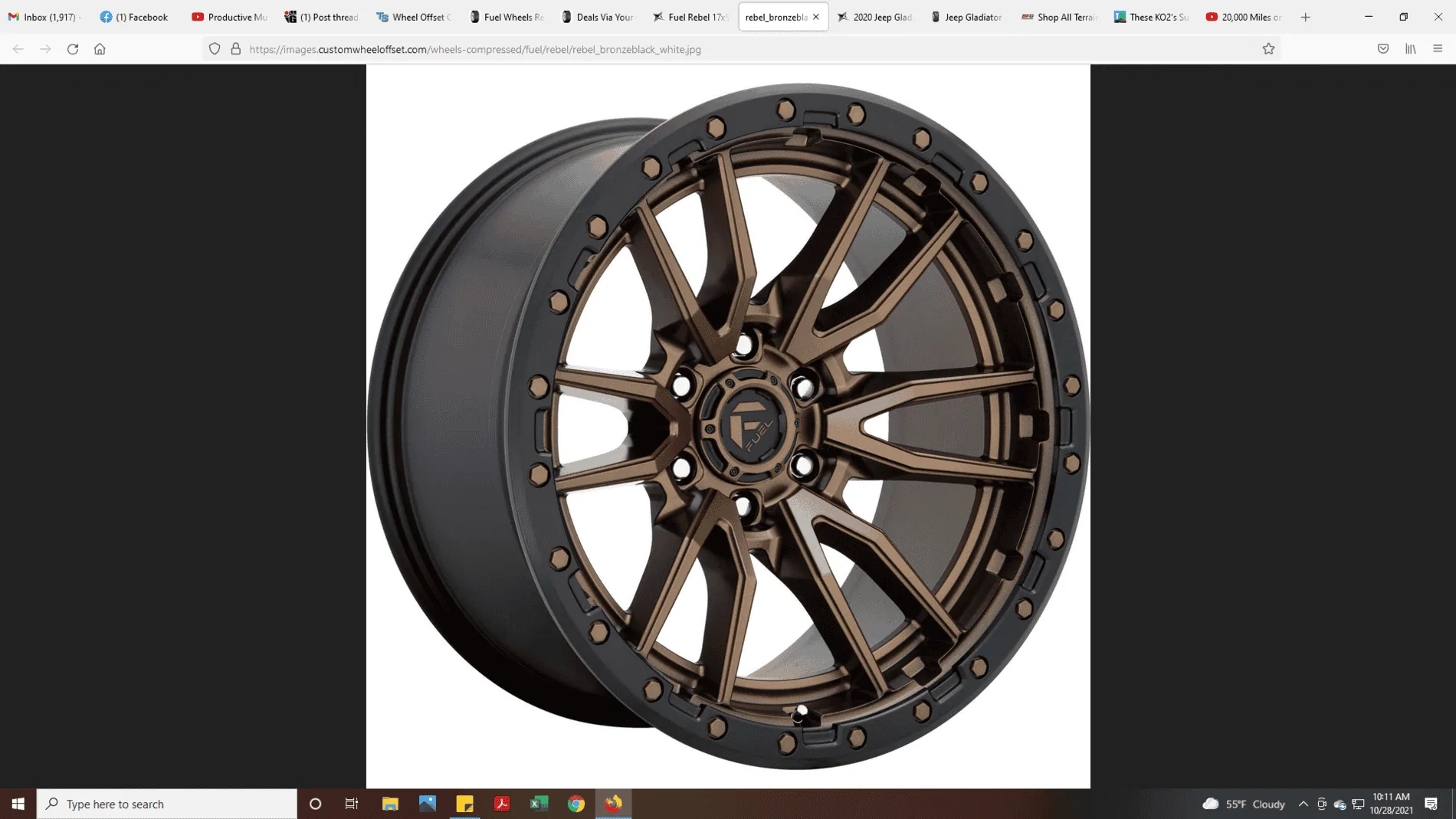 Jeep Gladiator I am picking out Tires/Wheels for my new JTRD. Need help decided between offsets. 1635441064383