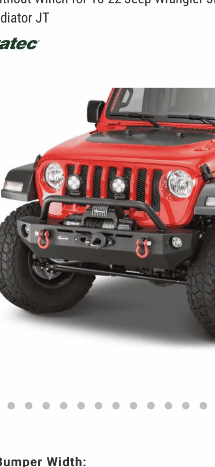 Jeep Gladiator Steel bumper 08BA45CC-C171-4793-921B-268E66493462