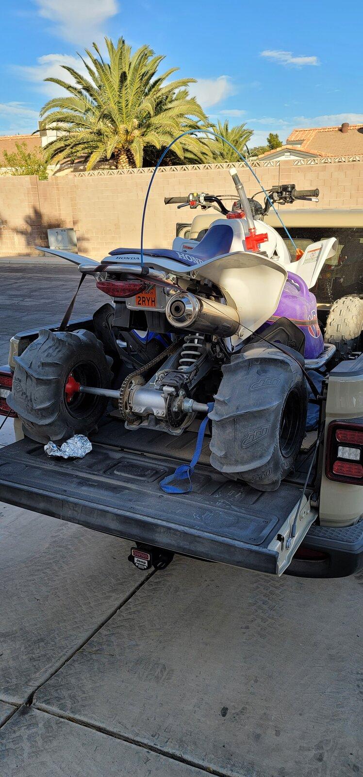 Jeep Gladiator Let's see pictures of dirt bikes or trials motorcycles loaded in the bed. 5D565AFB-906C-4A51-8950-F2AE18FEF0C6