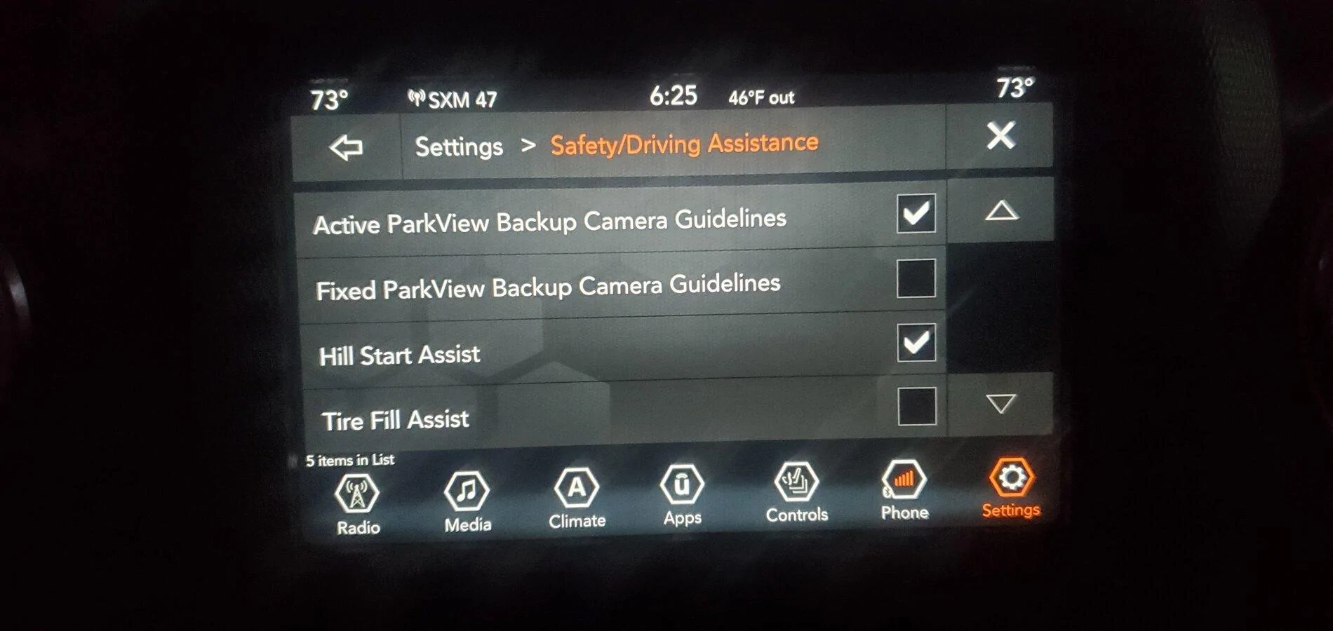 Jeep Gladiator Tire Fill Alert System Availability? 20211102_182527