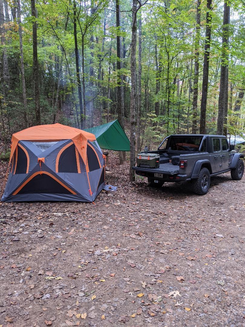 Jeep Gladiator Florida to Georgia mountains and back Camp1